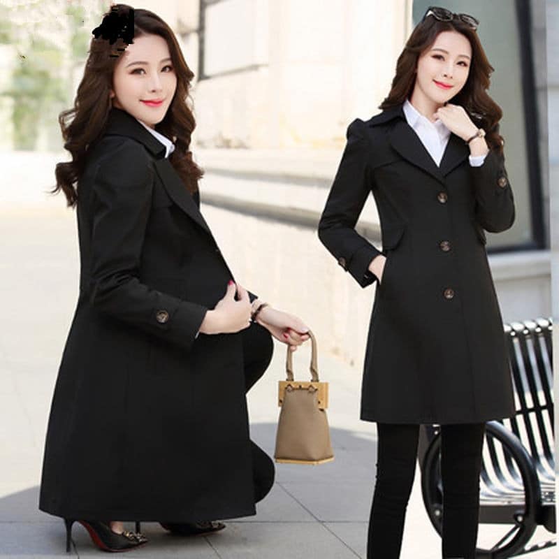 Trench Coat Femme Mi-long à Carreaux - Matelassé, Coupe-vent, Style élégant Pour Automne/hiver